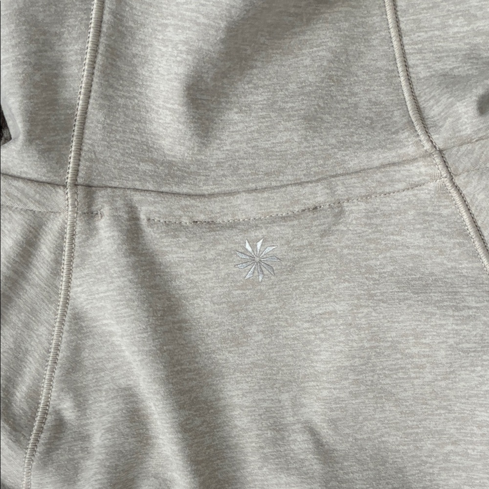 Athleta Cream Zip-Up Hoodie - Picture 5 of 6